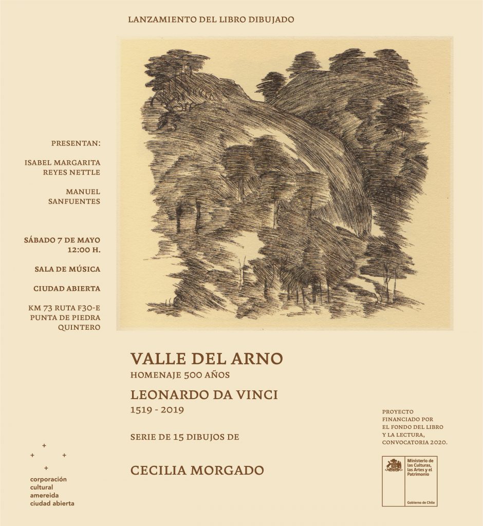 Presentación del libro “Valle del Arno”, Homenaje 500 años Leonardo Da Vinci 1519-2019