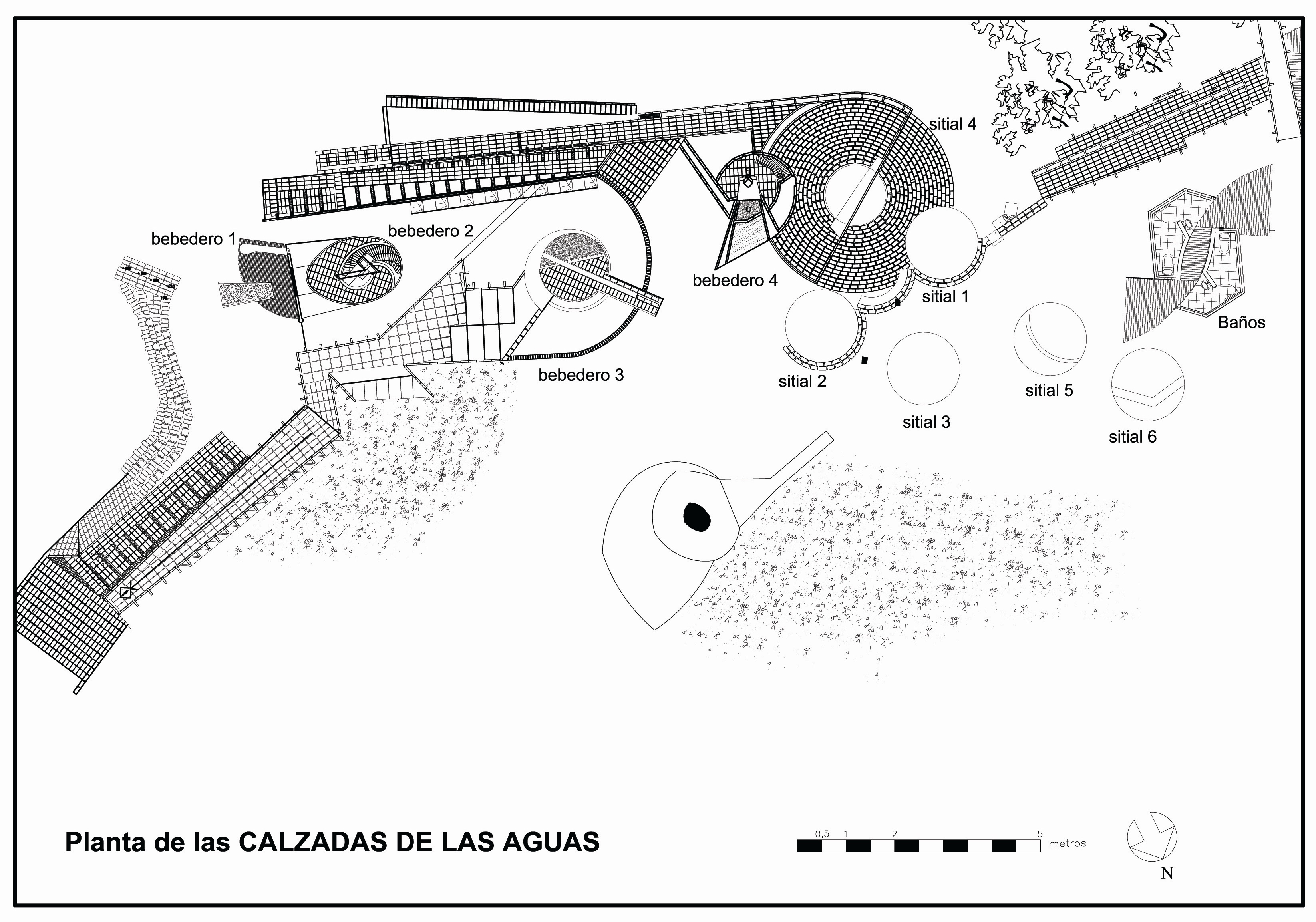 Planimetría general del proyecto Calzada de las Aguas